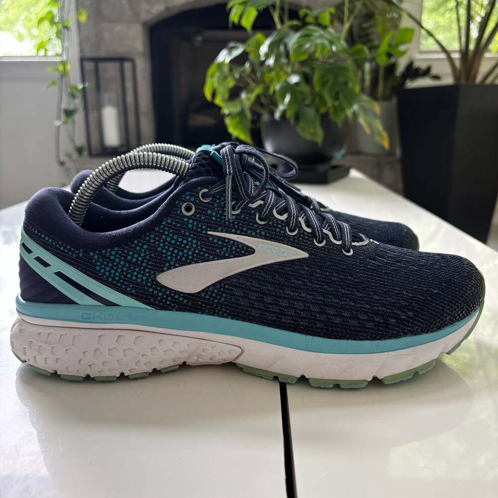 Brooks Ghost 11 Women's Running Shoes Size 10 Navy Teal